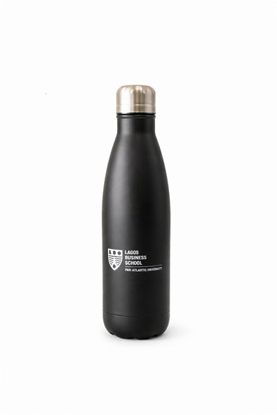 .Black Stainless Steel Water Bottle.